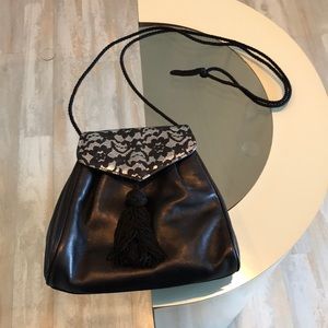 Vintage Barbara Bolan Black Evening Bag